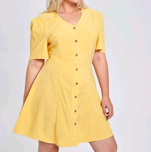 SHEIN yellow sundress 2xl - Picture 1 of 5
